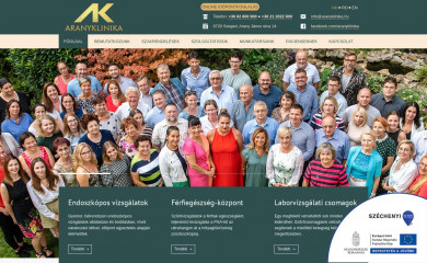 aranyklinika.hu screenshot