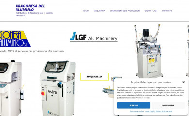 aragonesadelaluminio.com screenshot