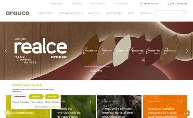 arauco.com.br screenshot