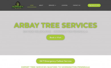 arbaytreeservices.com.au screenshot