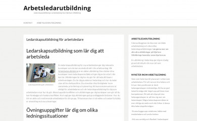 arbetsledarutbildning.com screenshot