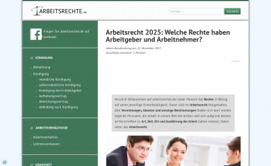 arbeitsrechte.de screenshot