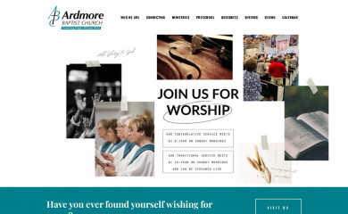 ardmorebaptist.org screenshot