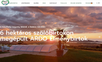 ardoelmenybirtok.hu screenshot
