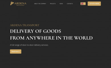 ardenatransport.com screenshot