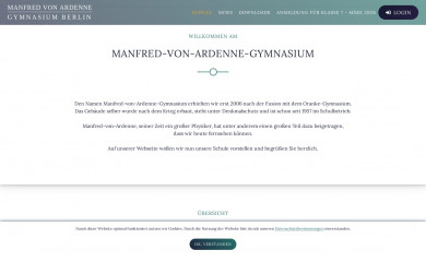 ardenne-gymnasium.net screenshot