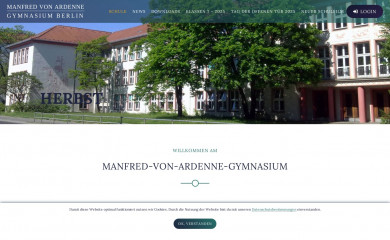 ardenne-gymnasium.de screenshot