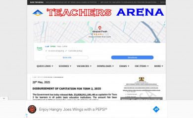 arena.co.ke screenshot