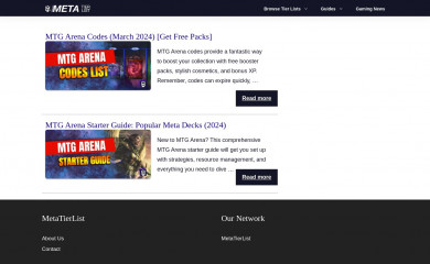 arenadecklists.gg screenshot