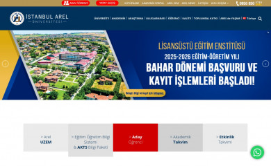 arel.edu.tr screenshot