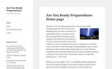 areyoureadypreparedness.com screenshot