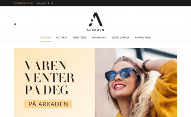 arkadenskien.no screenshot