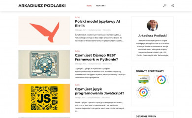arkadiuszpodlaski.pl screenshot