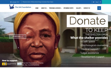 arkfoundationghana.org screenshot