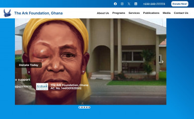 arkfoundationghana.org screenshot
