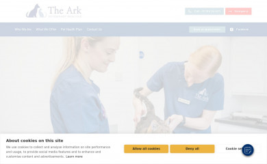 arkvetpractice.co.uk screenshot
