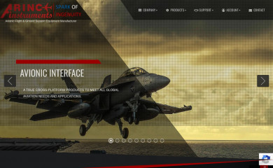 arincinstruments.com screenshot