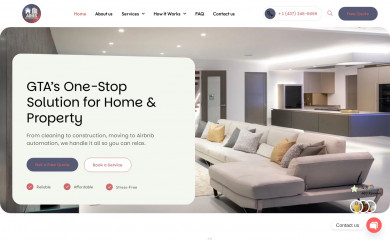 arieshomeservices.ca screenshot