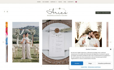 ariesweddingstuscany.com screenshot
