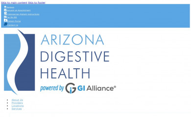 arizonadigestivehealth.com screenshot