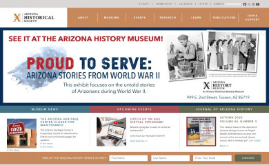 arizonahistoricalsociety.org screenshot