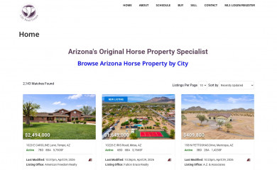 arizonahorseproperty.com screenshot