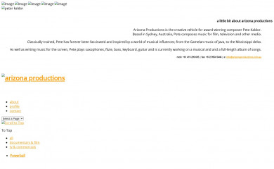arizonaproductions.com.au screenshot