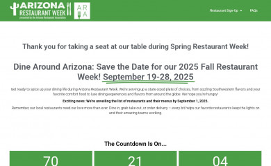 arizonarestaurantweek.com screenshot