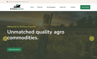 arohanaexports.com screenshot