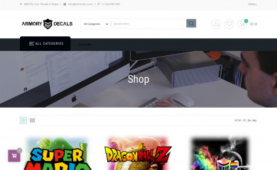 armorydecals.com screenshot