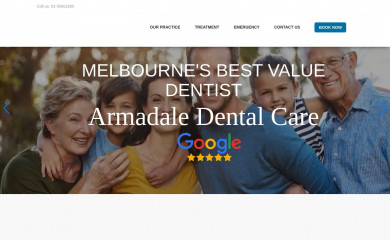 armadaledentalcare.com.au screenshot