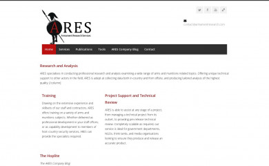 armamentresearch.com screenshot
