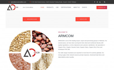 armcommodities.com screenshot