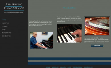 armstrongpiano.com screenshot