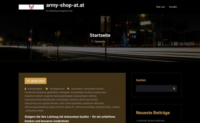 army-shop-at.at screenshot