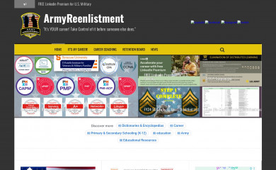 armyreenlistment.com screenshot