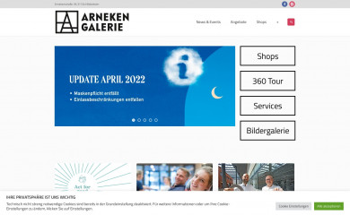 arnekengalerie.de screenshot