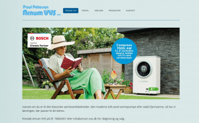 arnum-vvs.dk screenshot