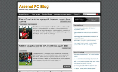 arsenalfcblog.com screenshot