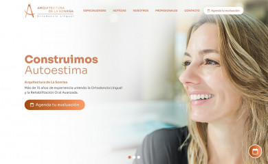 arquitecturadelasonrisa.cl screenshot