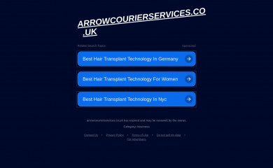arrowcourierservices.co.uk screenshot
