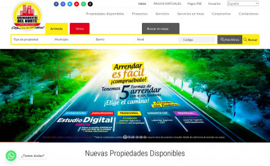 arrendamientosdelnorte.com screenshot