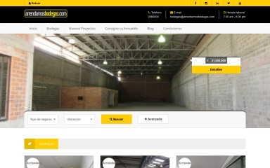 arrendamosbodegas.com screenshot