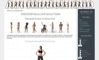 artmodels360.com screenshot