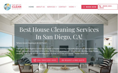 artofcleanagency.com screenshot