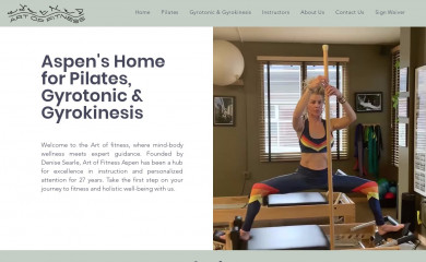 artoffitnessaspen.com screenshot