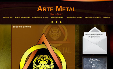 artemetal.cl screenshot