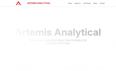 artemis-analytical.com screenshot