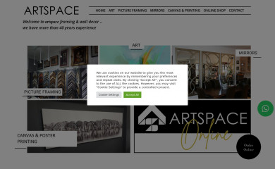 artframing.co.za screenshot