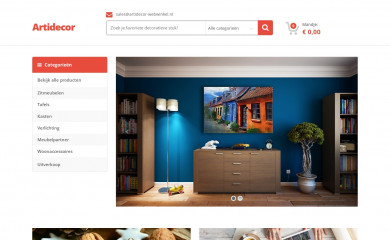 artidecor-webwinkel.nl screenshot